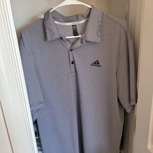 Adidas Men's Gray Polo Shirt